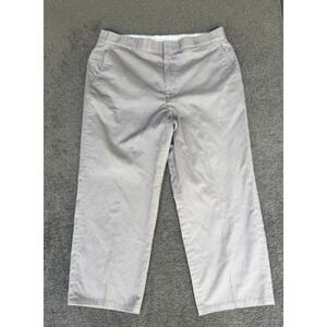 Thomson Mens Chino Trousers Tan Khaki Cotton Dacron Straight Leg Pants 38x30